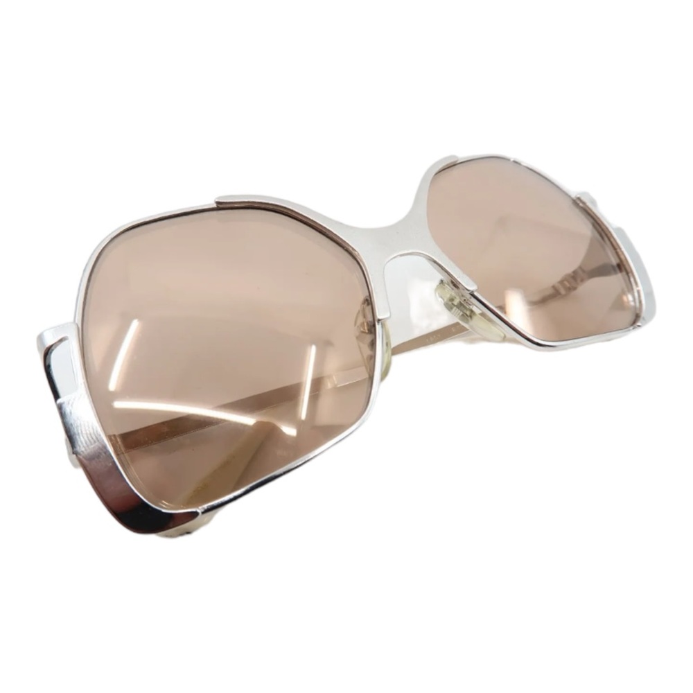 60’s Metallic Silver Steel Sunglasses, LADY Ritz International, Made in Germany - Picture 2 of 5